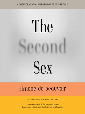 cover image of The Second Sex